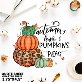 Fall Quote Sheet 1